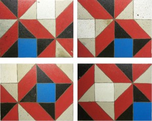 cuatro variaciones sobre la decoración de un balcón en la Calle Navellos. VLC